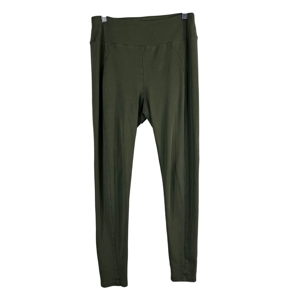 1 People Womens Olive Green Organic Cotton Pyratex Core I Leggings Size‎ Small
